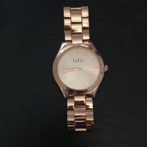 Rose gold watch